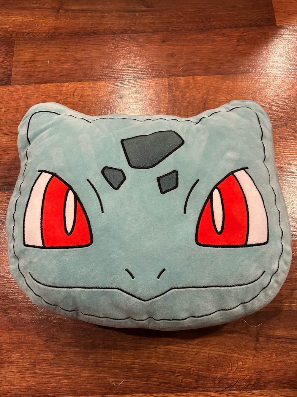 Bulbasaur Face Pillow Pokemon Plush by Toy Factory 2020 16” X 12”